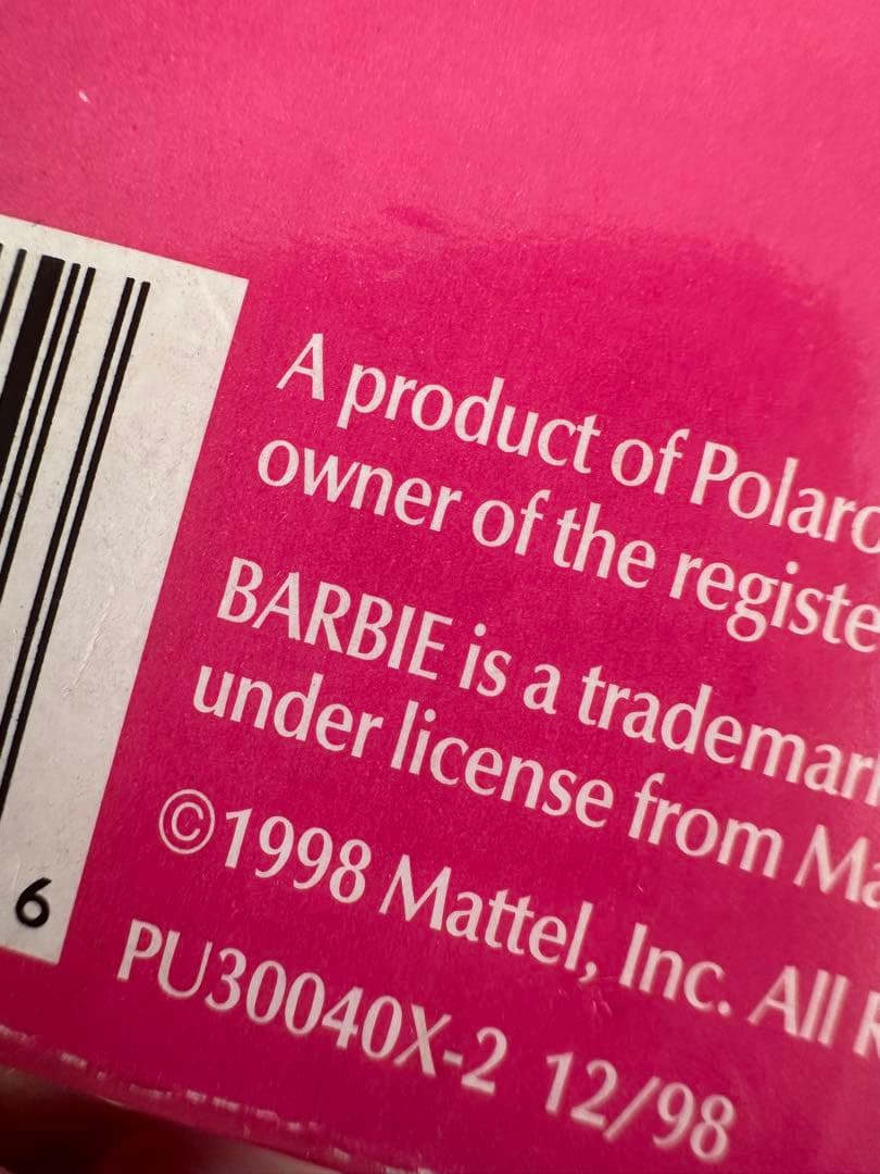 1998年ポラロイドカメラ　バービーPolaroid Barbieヴィンテージ