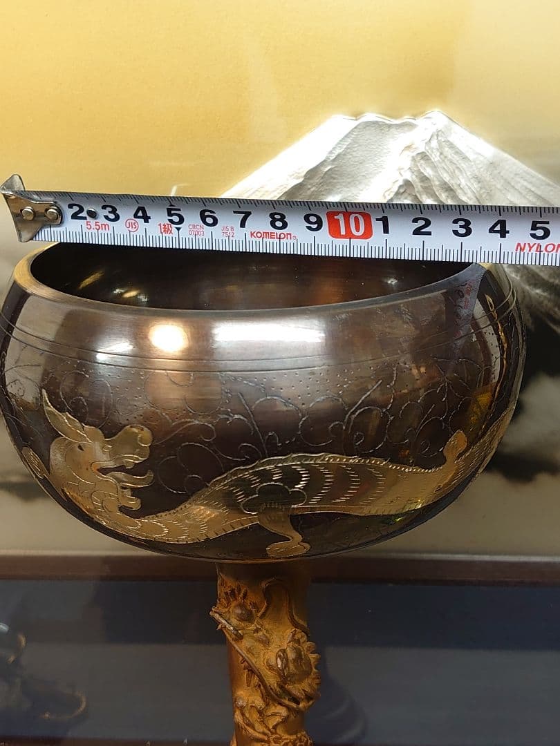 ●開運 龍 龍神 オリジナル龍シンギングボウル スーパー 【龍声】