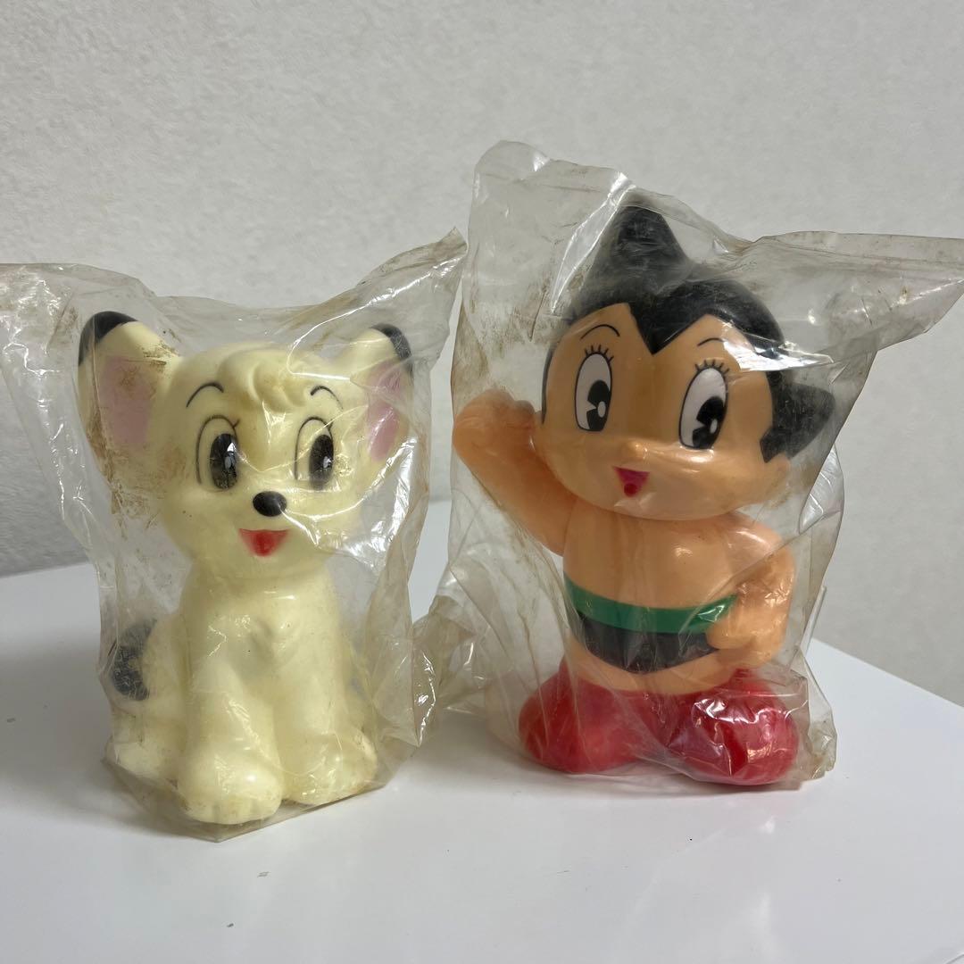 手塚治虫　鉄腕アトム　&　ジャングル大帝レオ　貯金箱　２体セット　（近畿銀行）