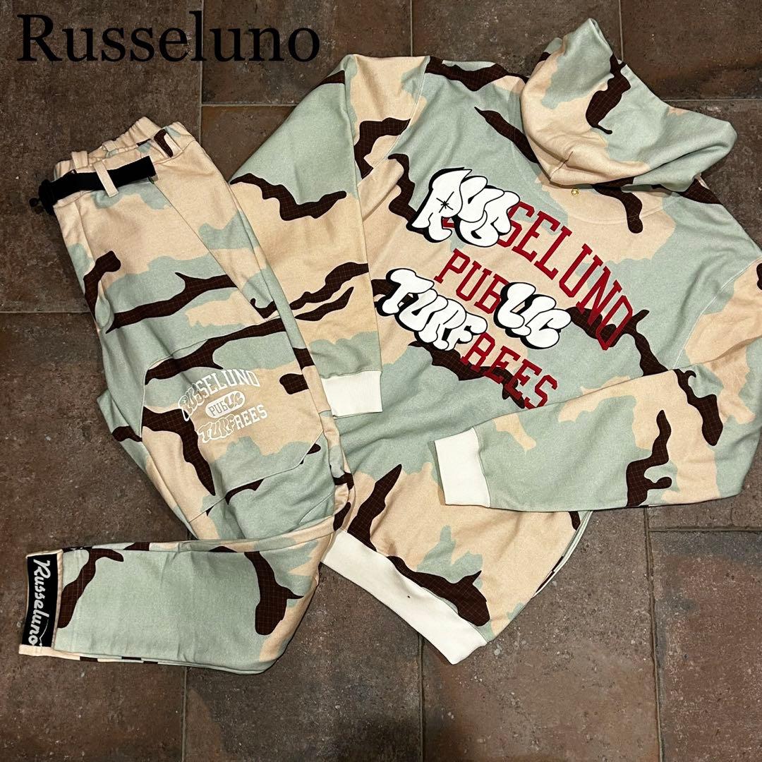 美品　Russeluno セットアップ　長袖　パーカー　スウェット　上下セット