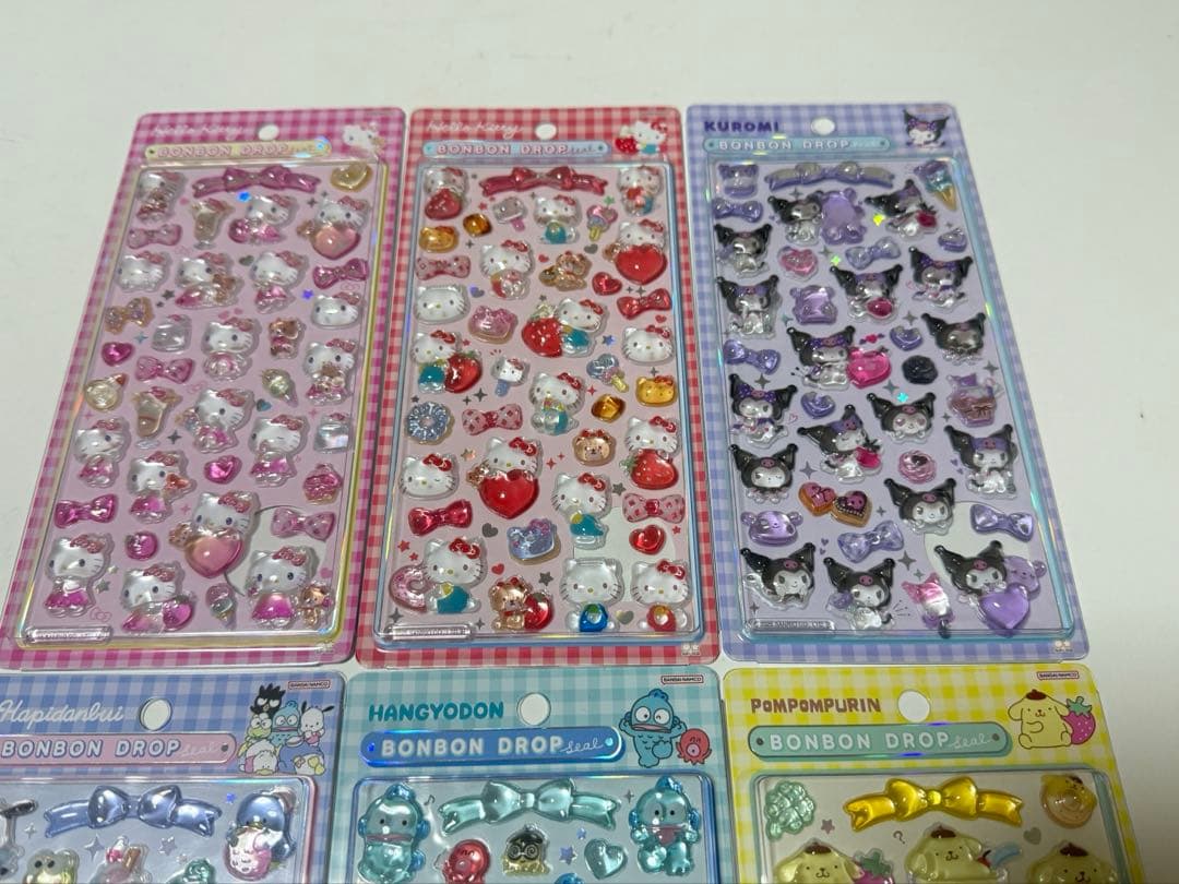 正規品　ボンボンドロップシール　サンリオ　第二段　6種セット
