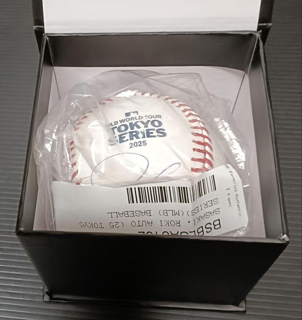 佐々木朗希 直筆サインボール MLB 東京シリーズ FANATICS