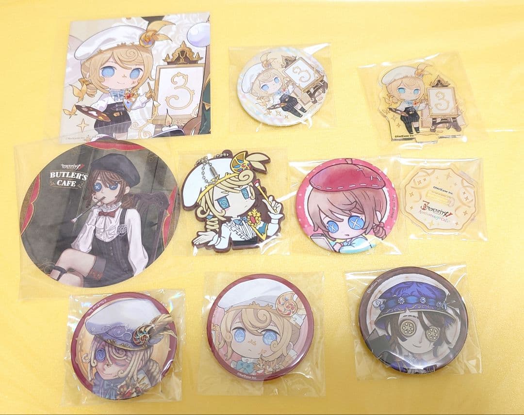 第五人格 画家 3周年 スイパラ マイカクテル アカデミーカフェ 缶バッジ