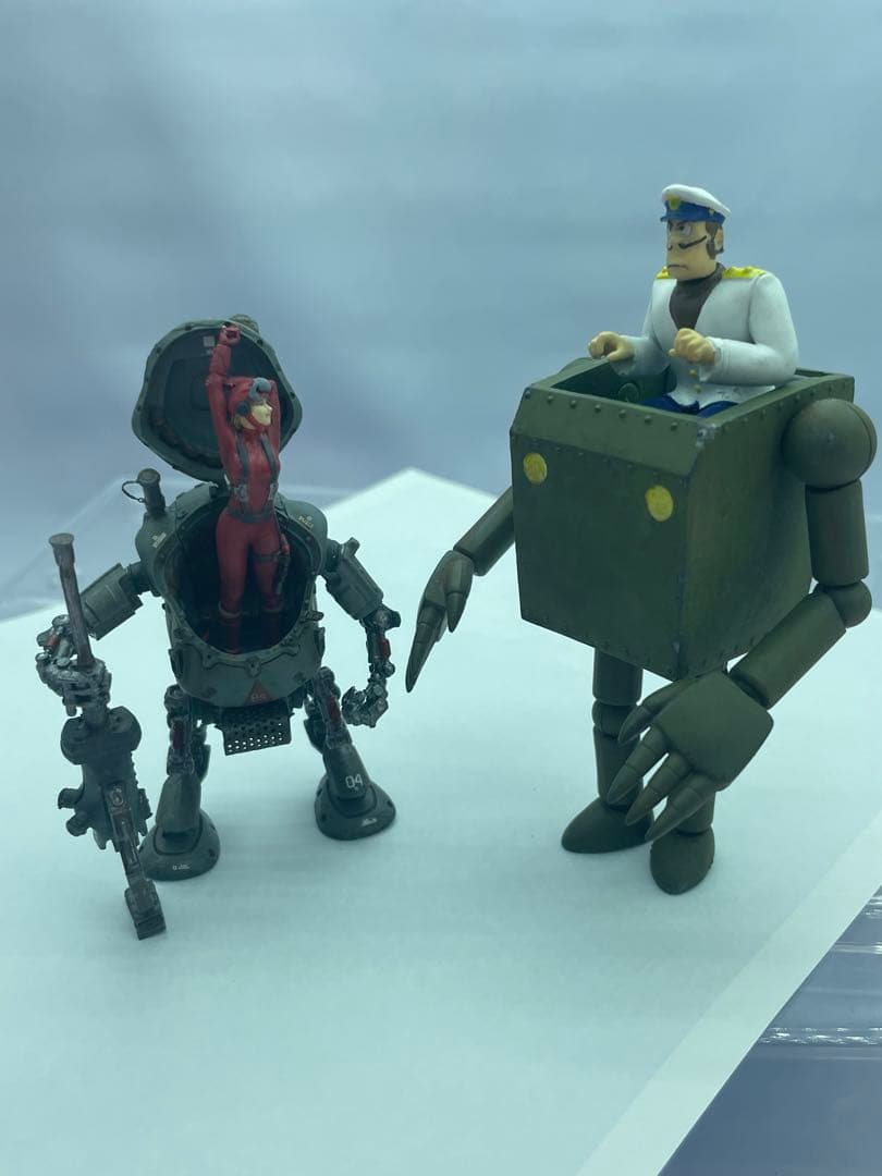 女性パイロットと戦闘ロボット　セット　マシーネンクリーガー風　1/35完成品