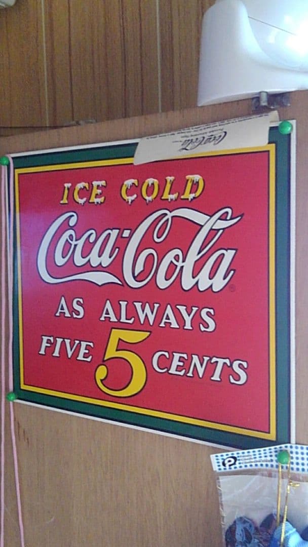 アメリカのコカ・コーラの看板