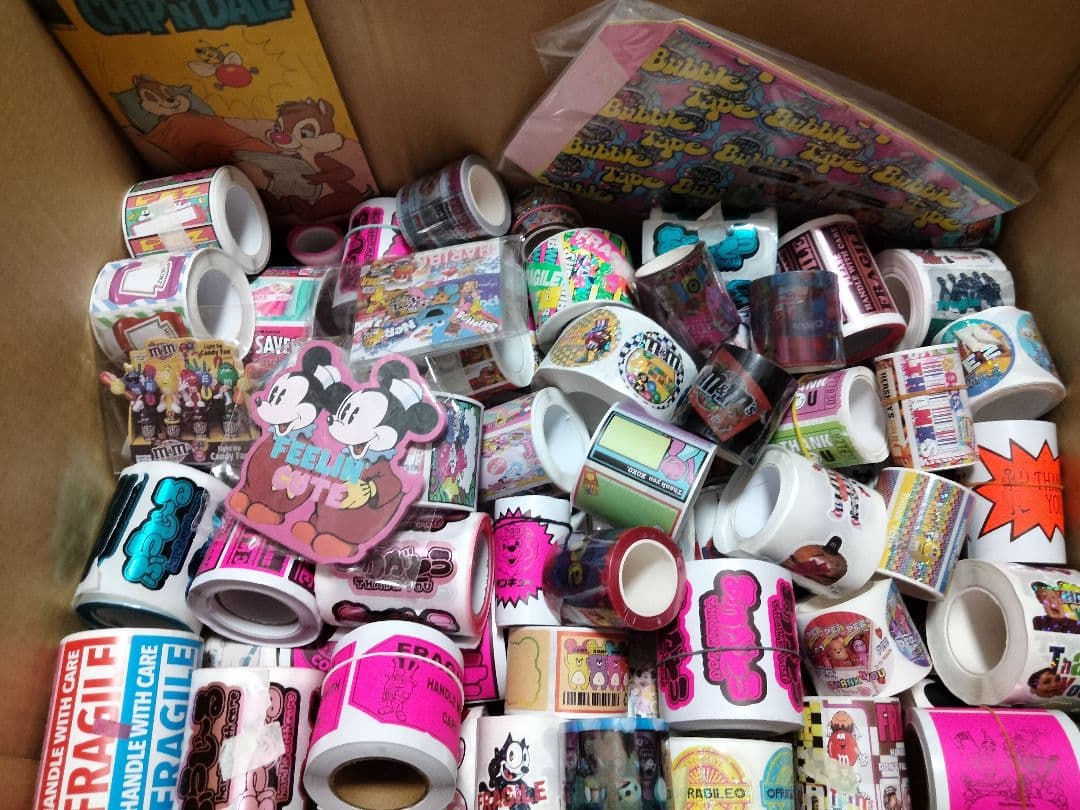 ロールシール、PETテープ　まとめ売り　約107本+メモ等