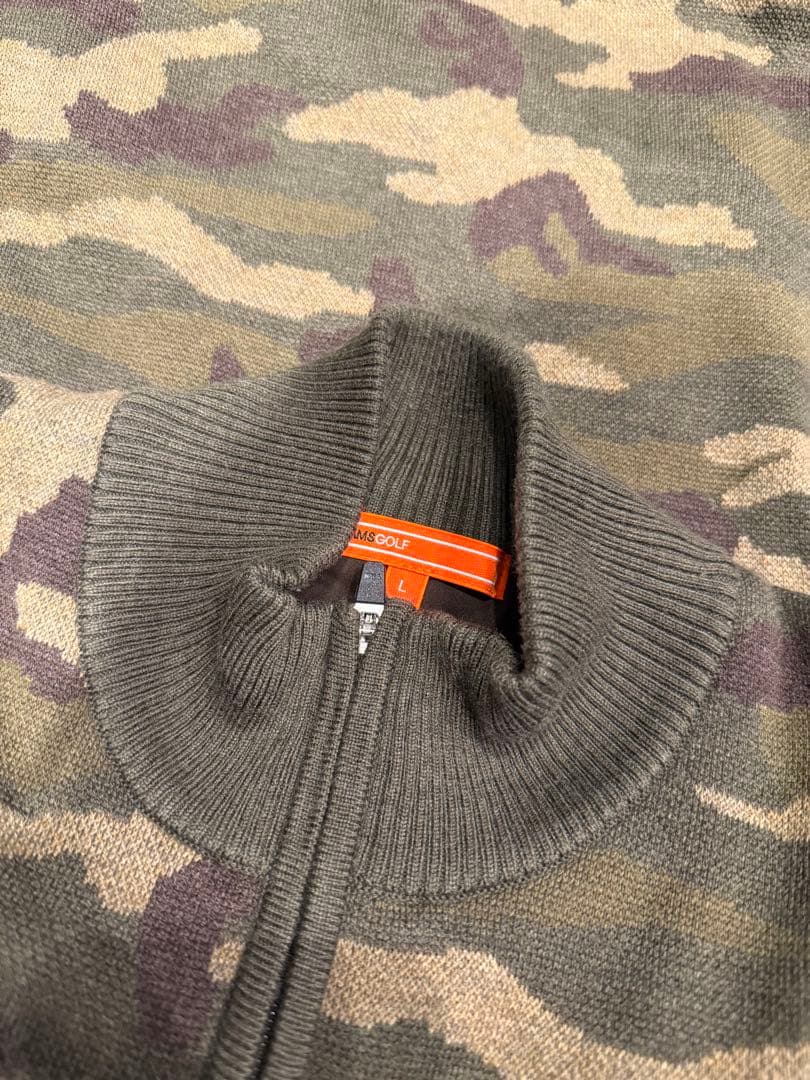 ビームスゴルフ　ニット　カモ　迷彩　L