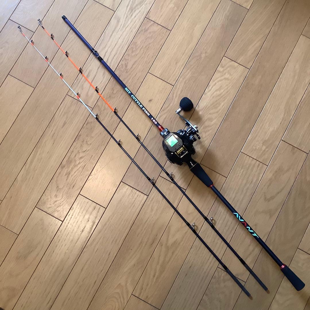 2WAY 1.65m 2ピースMAX300g&デジタルカウンター付ベイトリール