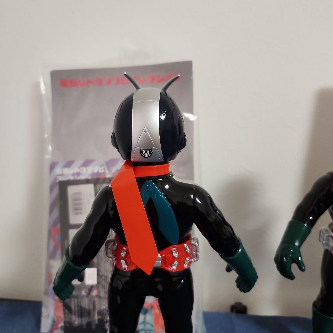 東映レトロソフビコレクション　シン·仮面ライダー　シン·仮面ライダー第２号　2体