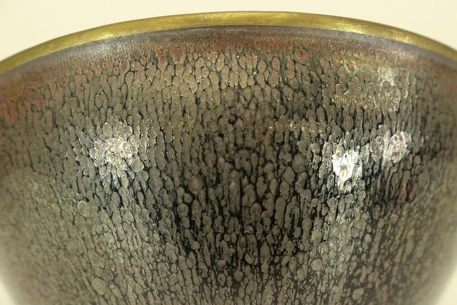 茶道具 天目茶碗 真塗台 揃 骨董 古美術(LC986)