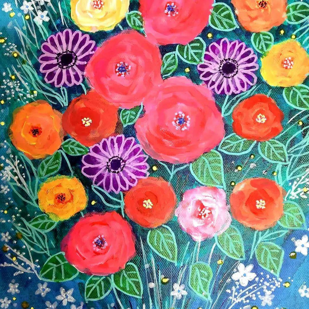 ☆抽象画、現代絵画、インテリア、モダン絵画、アクリル絵画