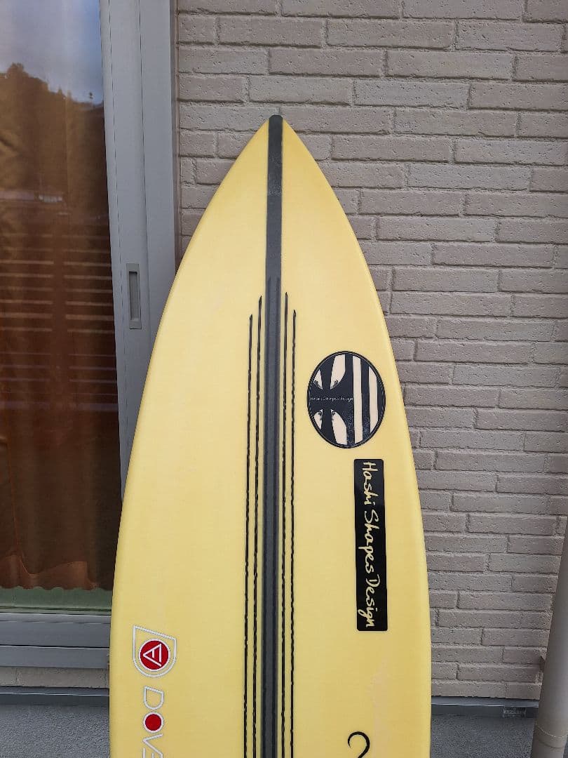 Hashi Shapes Design 　外立サーフボード　EPS　イエロー