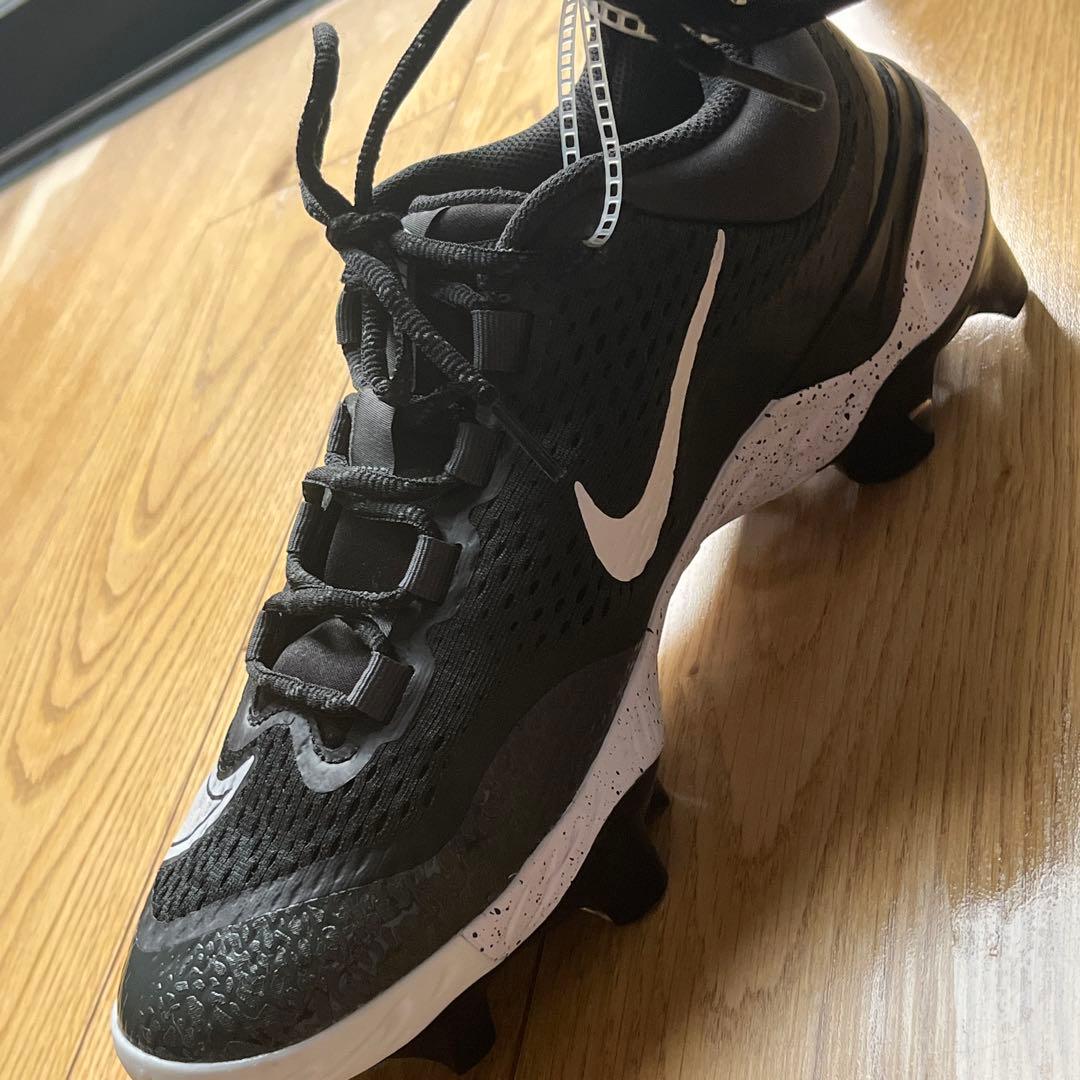 27cm　ナイキ　野球　ポイント　スパイク　黒　Alpha Huarache