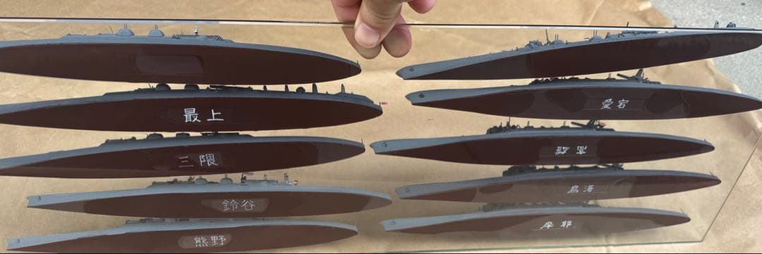 TYPE-A 戦艦プラモデル　完成品　ガラスショーケース付き！