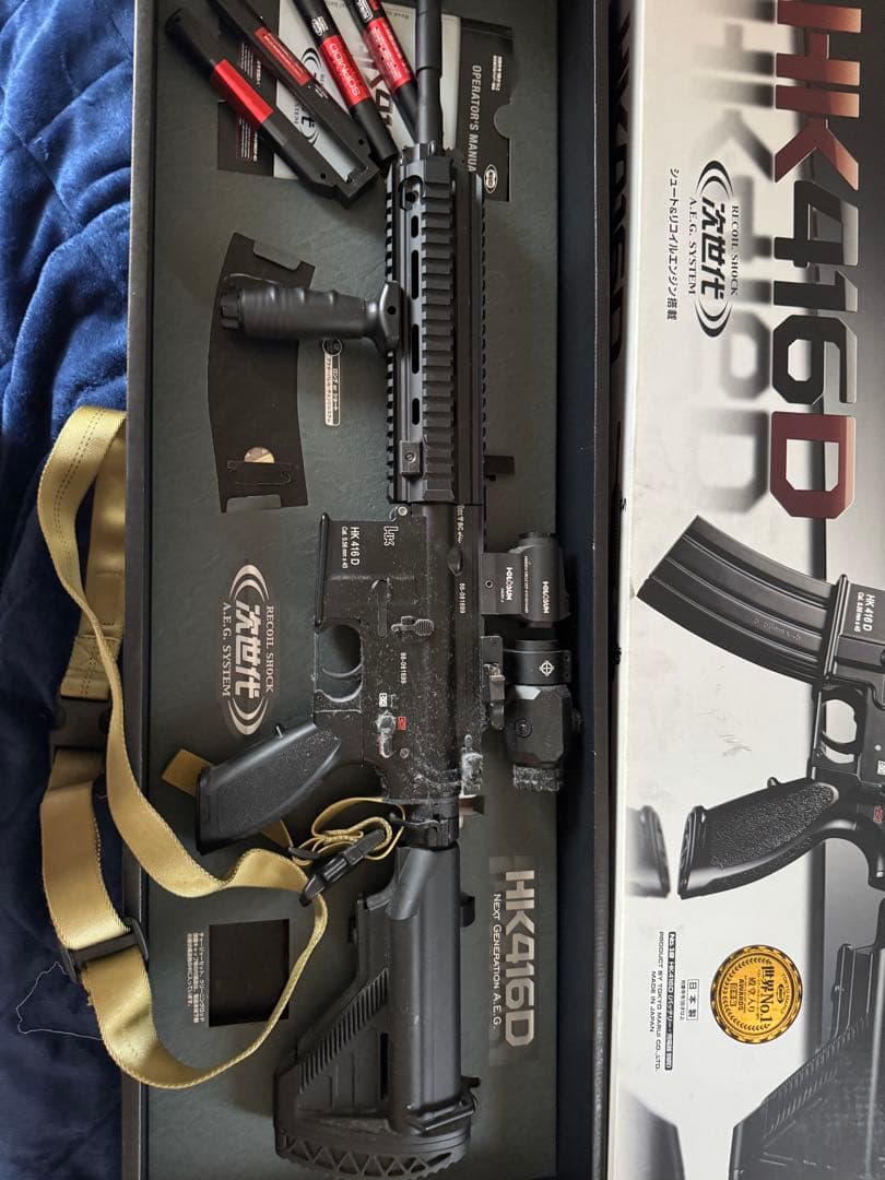 HK416D 次世代電動ガン＋ホロサイト&ブースター等　写真の内容全て込みです