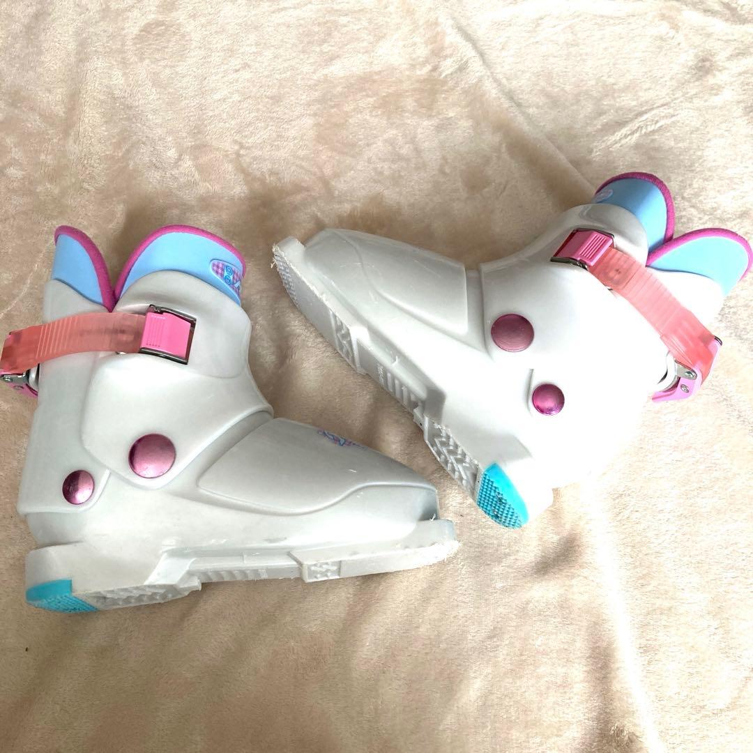 スキー3点セット4点セットスキー板110靴19cm 20cmジュニアガール女子