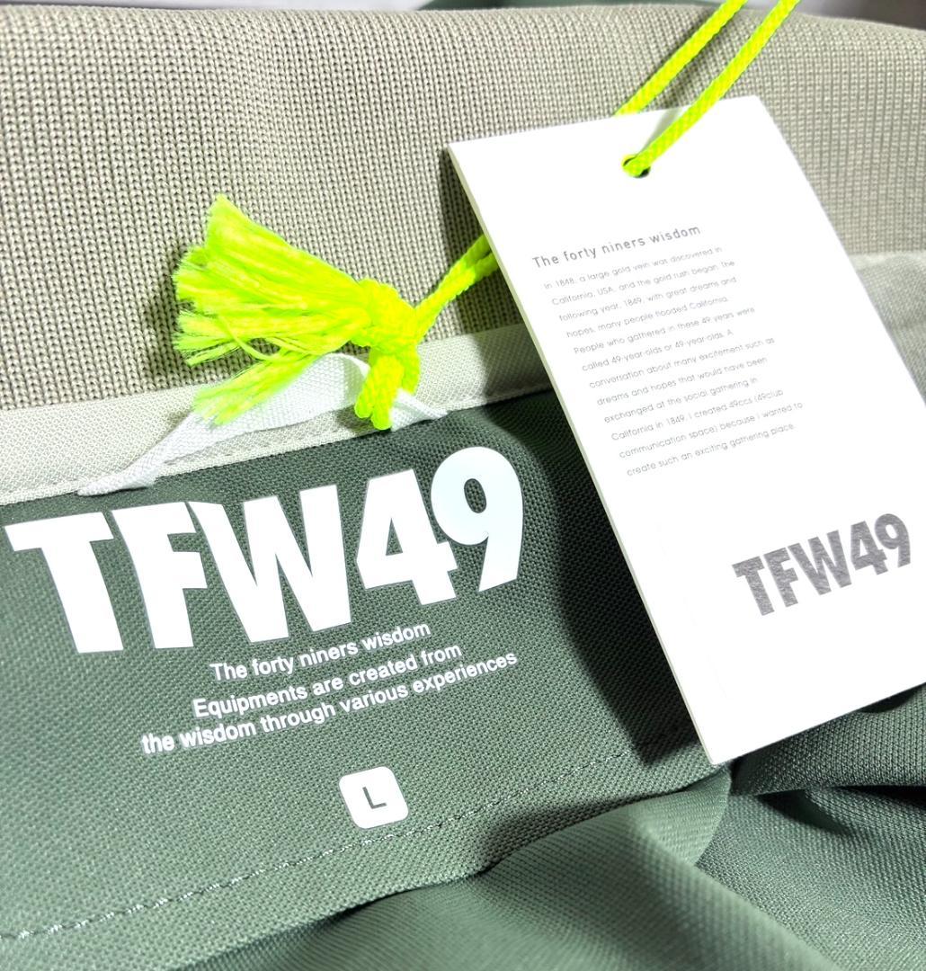 【フォロー割】新品 TFW49 レディース スキッパーポロシャツ Lサイズ 緑