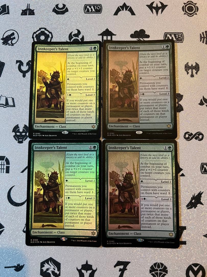 亭主の才能　英語版　foil 4枚セット