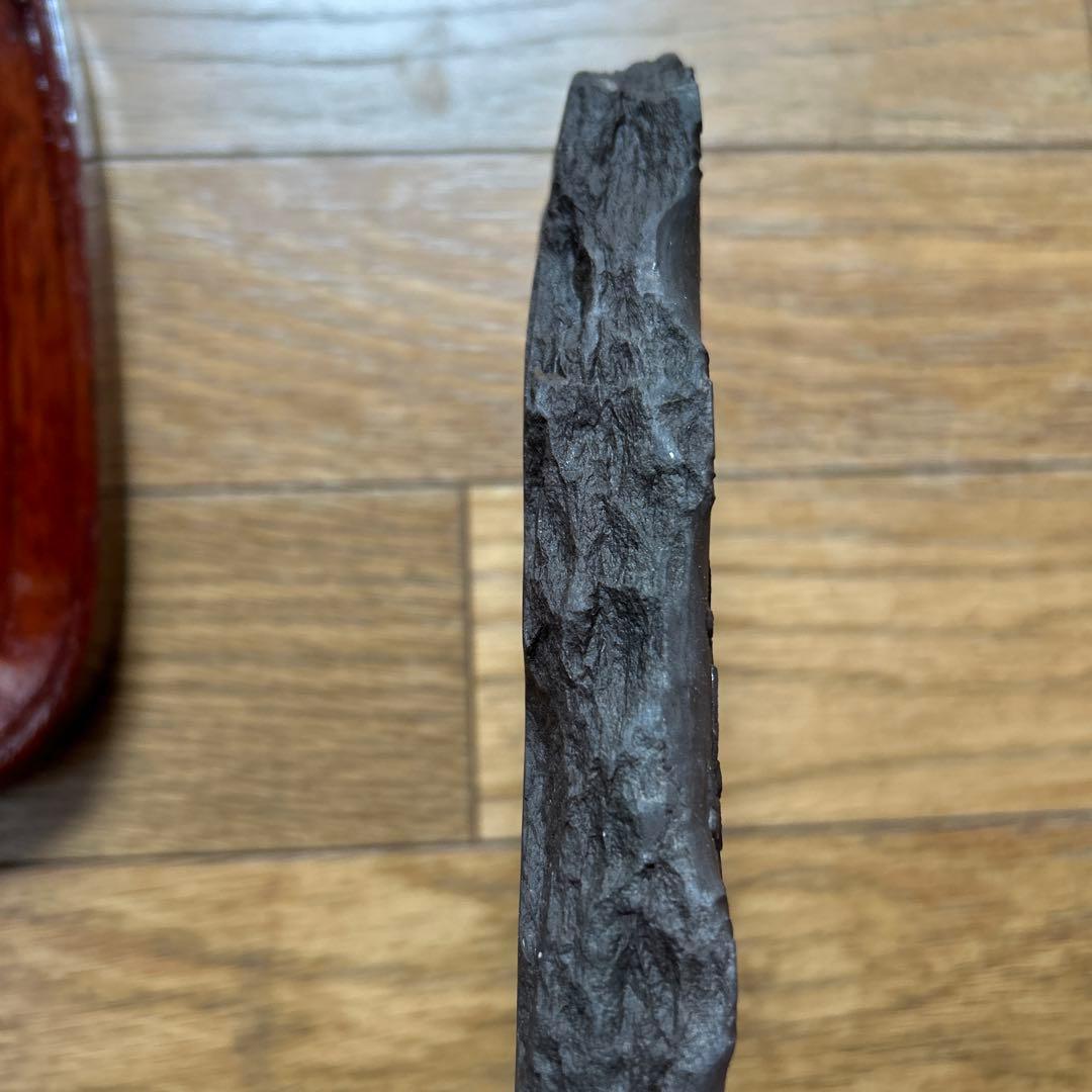 旧蔵コレクション【中国貴重端渓古硯】大き目サイズ四辺細工彫刻梅鶯図　新品未使用