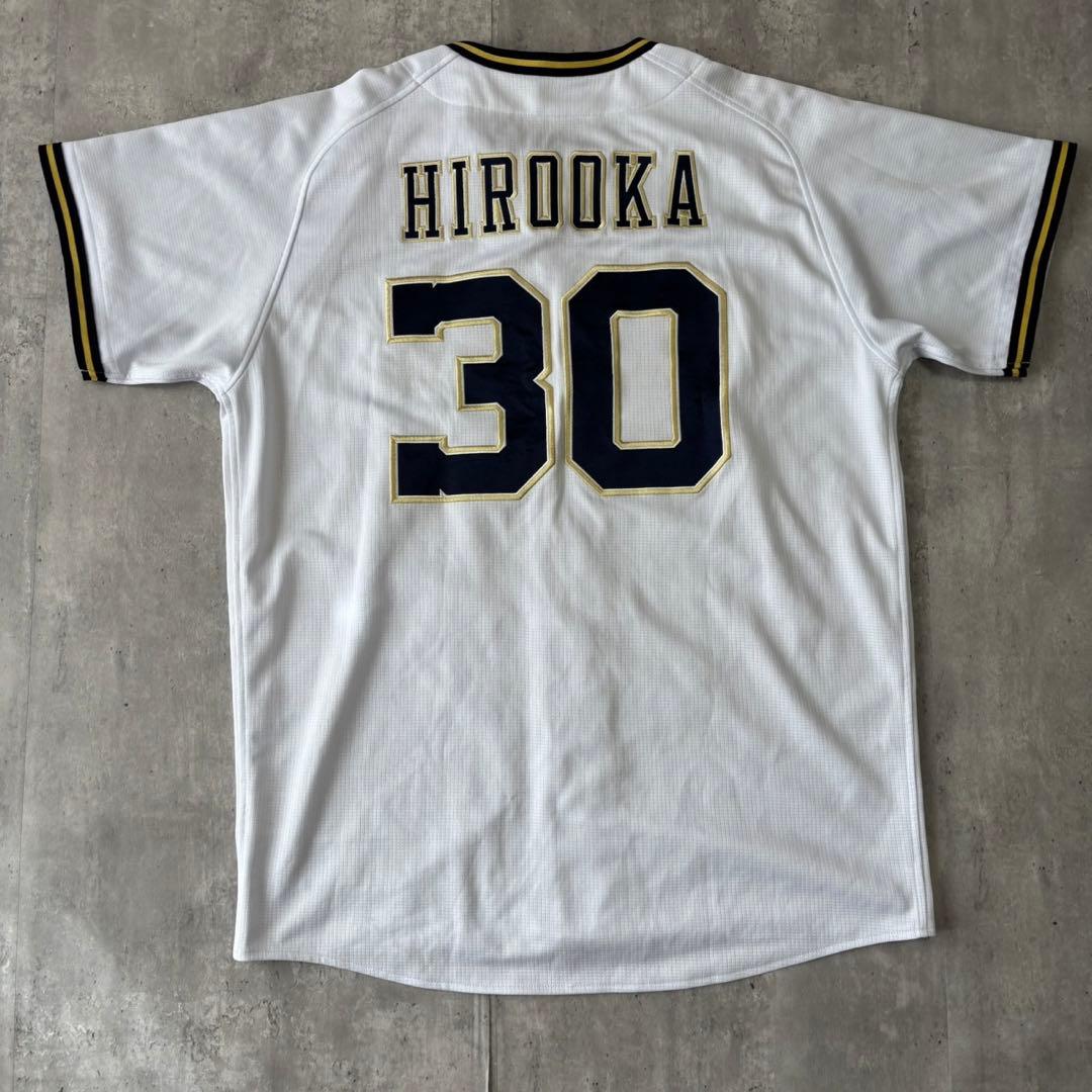 ORIX オリックス　バファローズ　廣岡　ユニフォーム　ホーム　Oサイズ