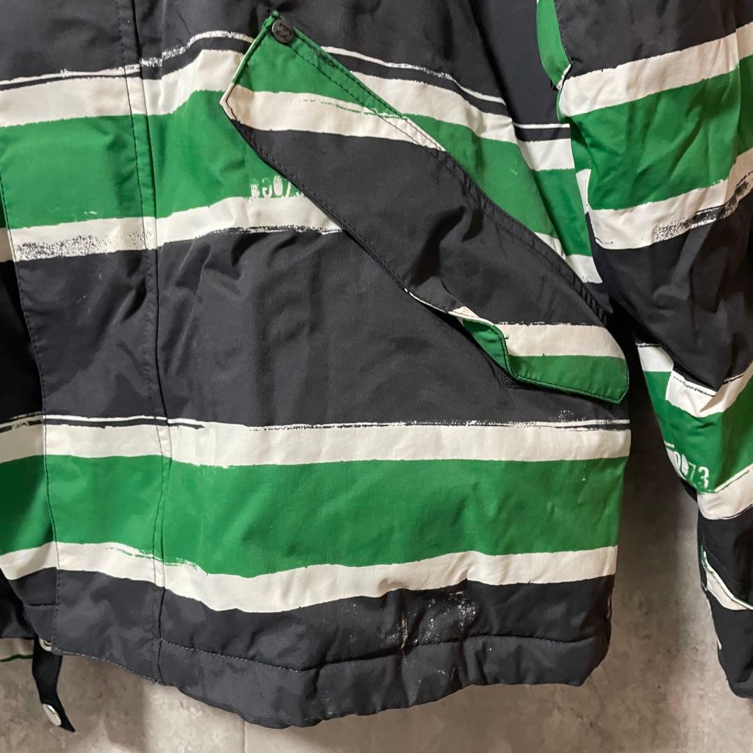 billabongビラボンスキーウェアスノーボードジャケットパーカー緑グリーン黒