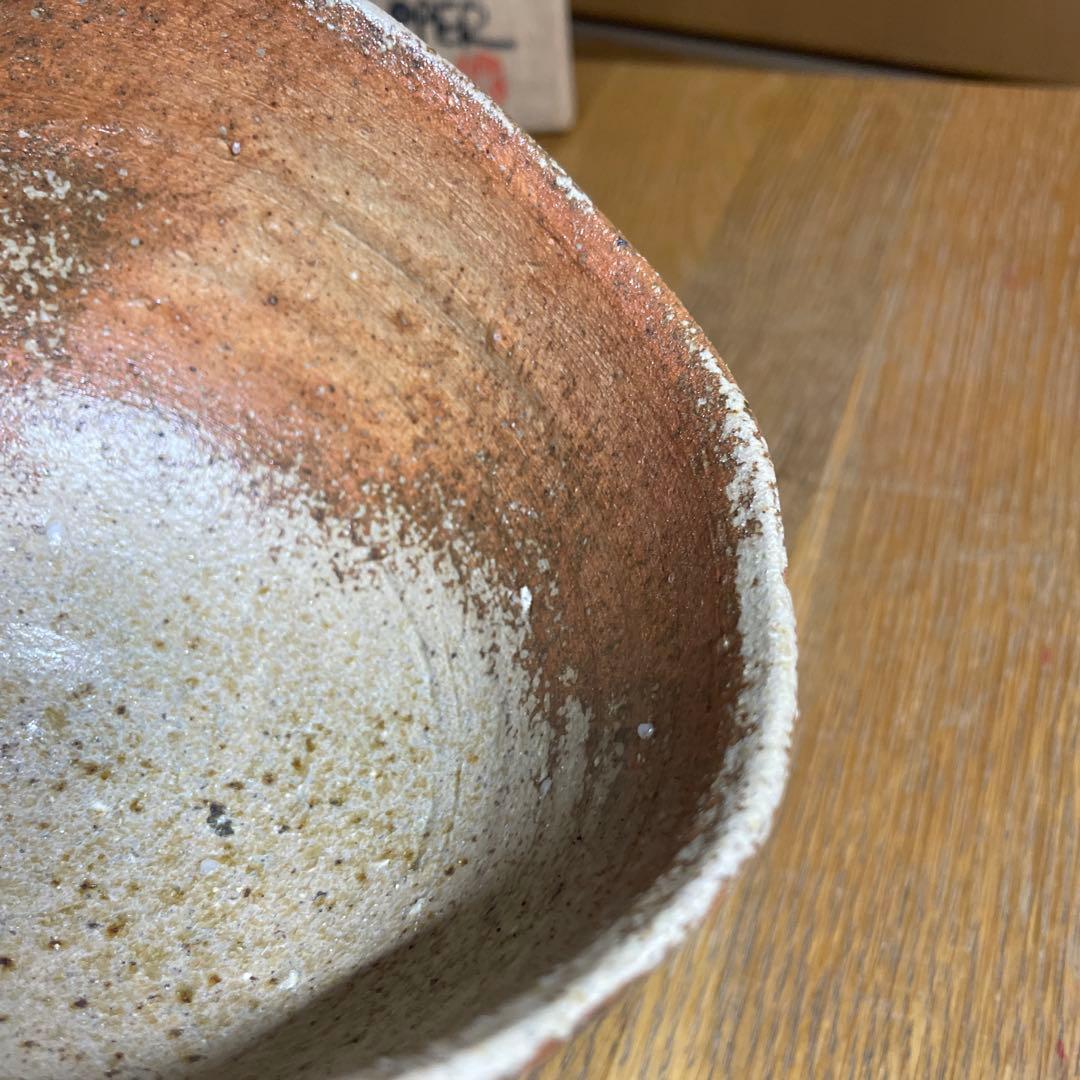 益子焼　ゲルトクナッパー　1976 線紋茶碗　共箱