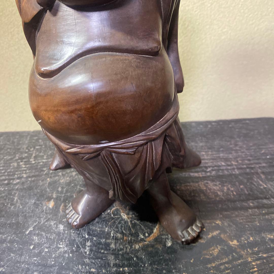 中国古玩　木彫布袋