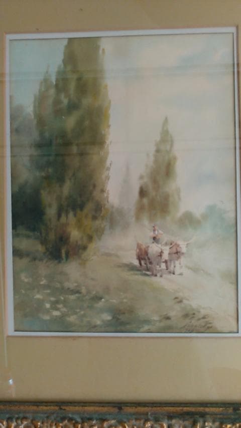 水彩画　風景画