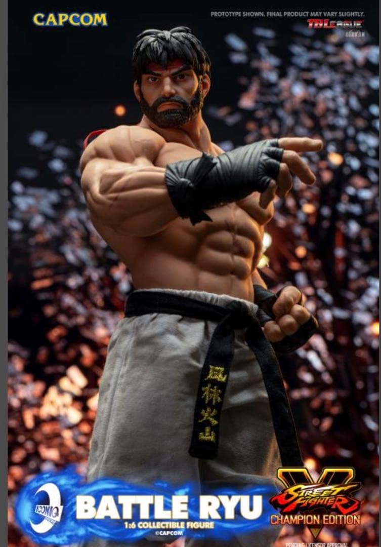 888体限定 ストリートファイター バトル リュウ 1/6 アクションフィギュア