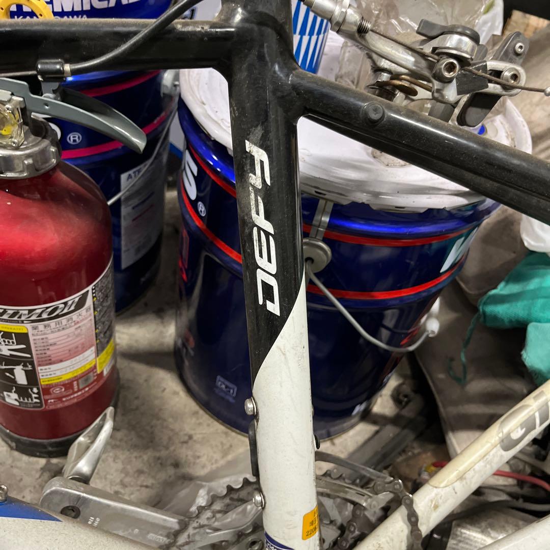 部品取り　ジャンク　GIANT ロードバイクフレーム 青白