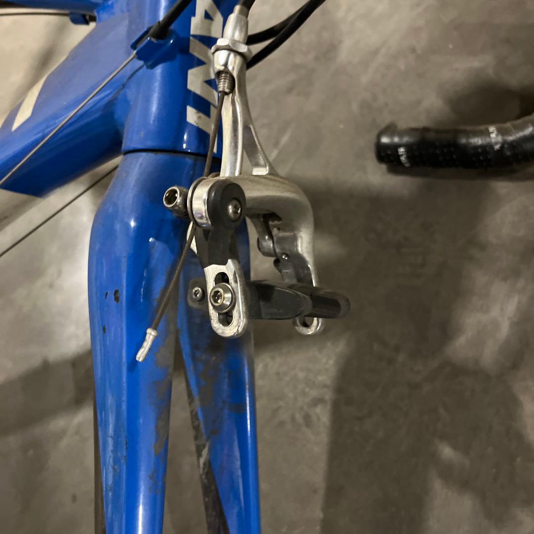 部品取り　ジャンク　GIANT ロードバイクフレーム 青白