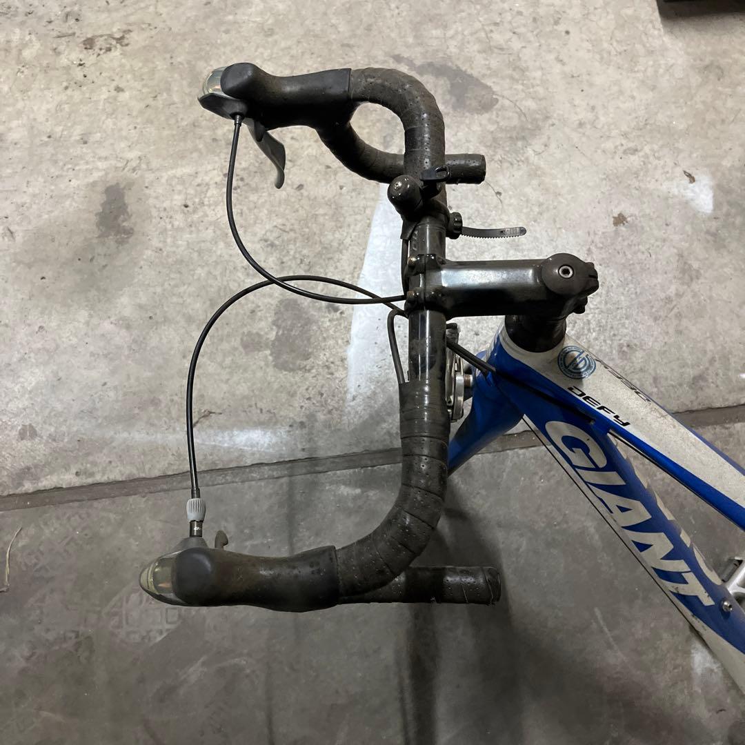 部品取り　ジャンク　GIANT ロードバイクフレーム 青白