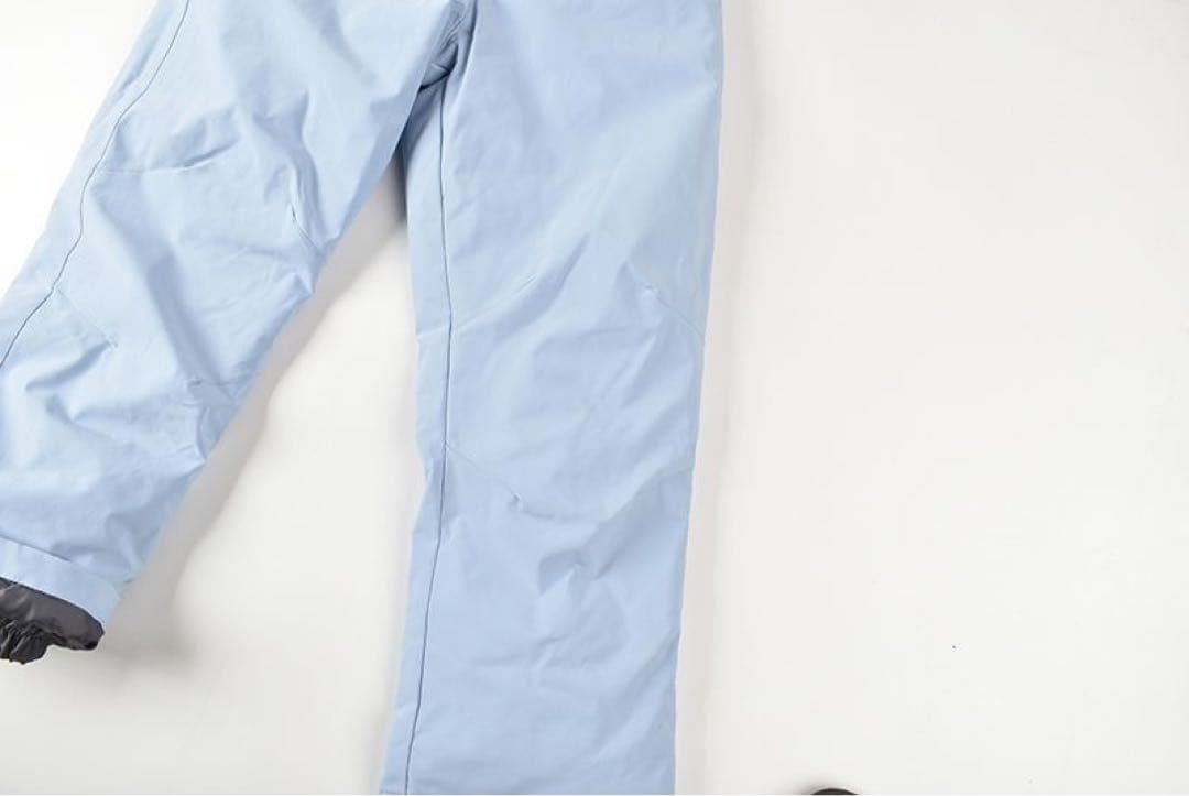 子供用スキーウェア 青系花柄 上下セット130cm