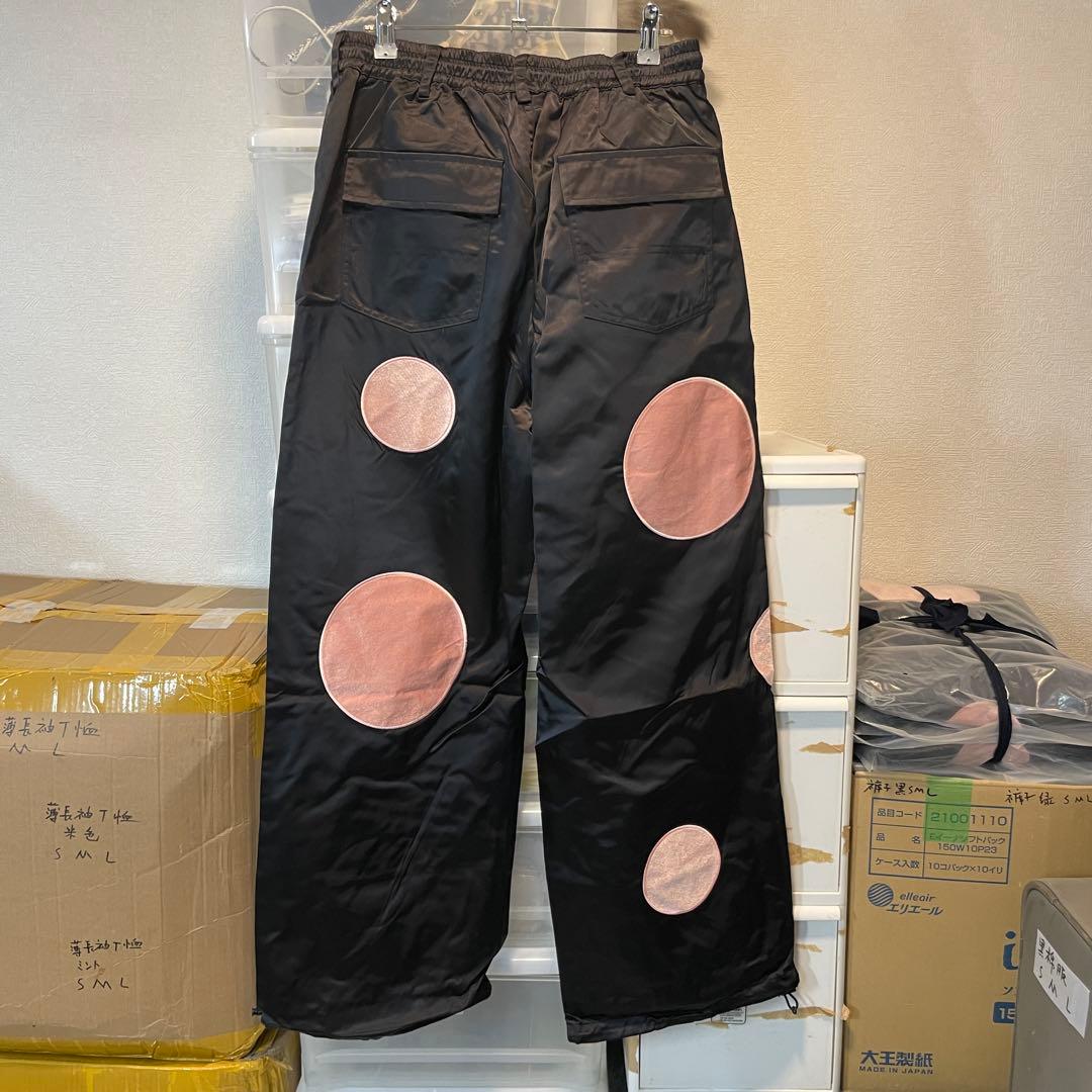 新品未使用 スノボウェア 上下セット S ブラック ドット柄 男女兼用