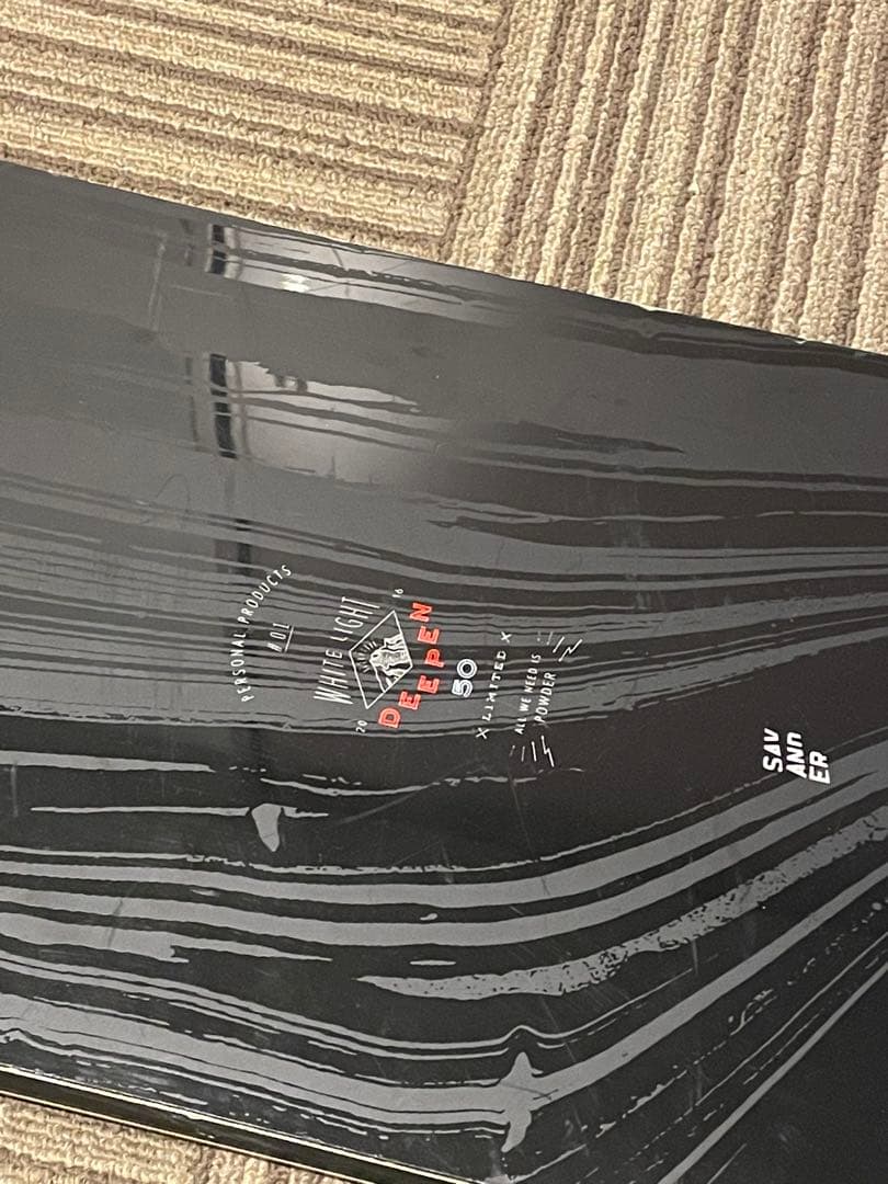 パウダースノーボード とビンディング付き