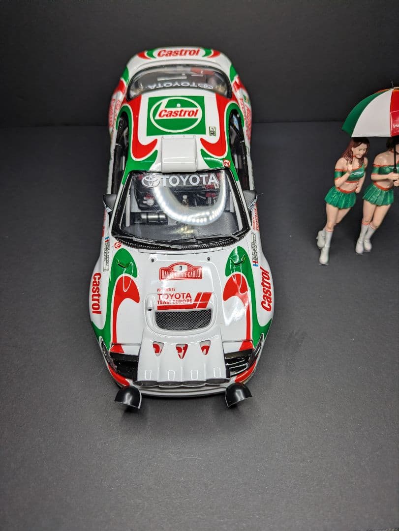 タミヤ 1/24 カストロールセリカ と ハセガワ フィギュア(完成品)