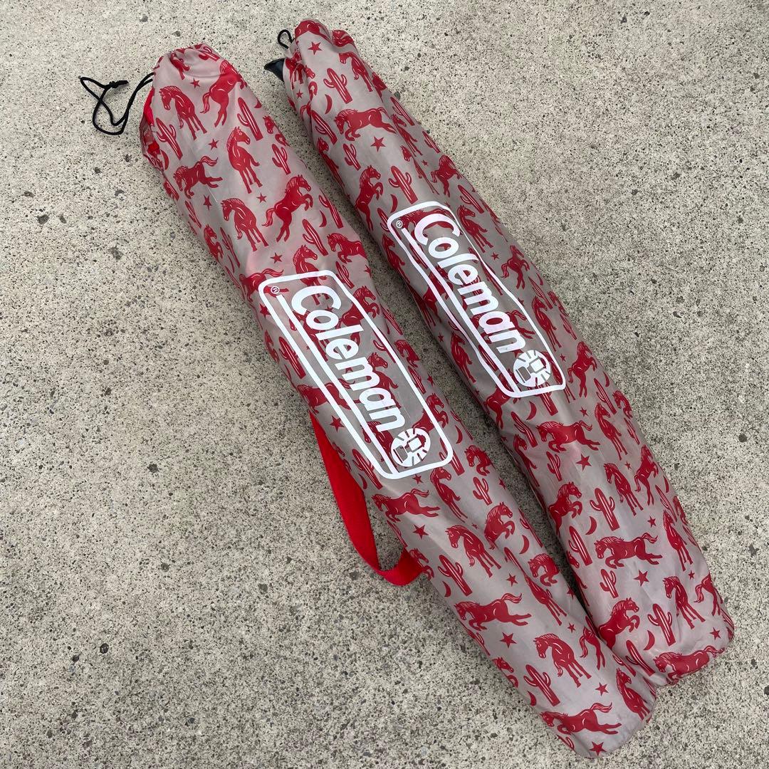 希少　美品　Coleman ヒーリングチェア　テキサスレッド　真鍋太郎　２脚