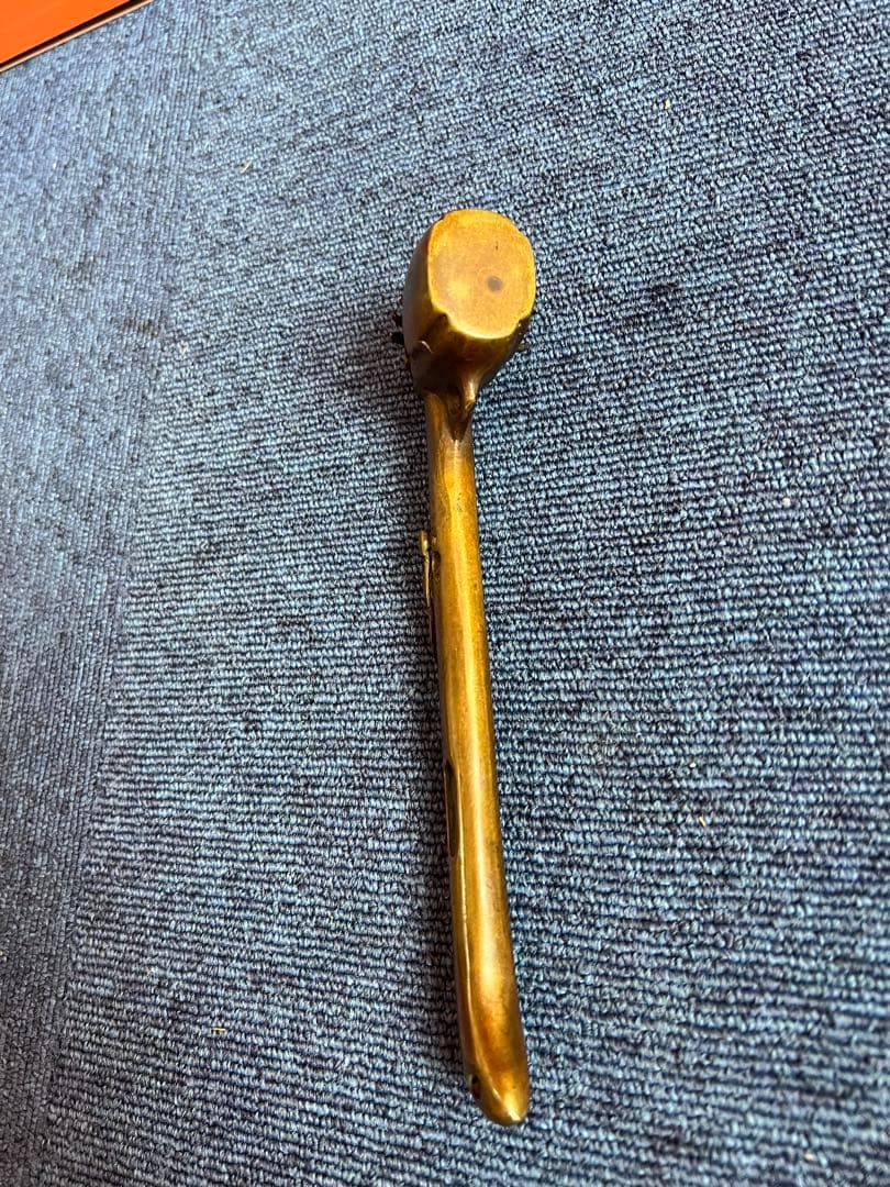 1192  銅製　カニ　龍文　矢立　墨壺　提げ物　書道具　文房具　骨董品