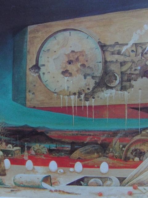 猪爪彦一、落下、希少な画集より、新品高級額・額装付、状態良好