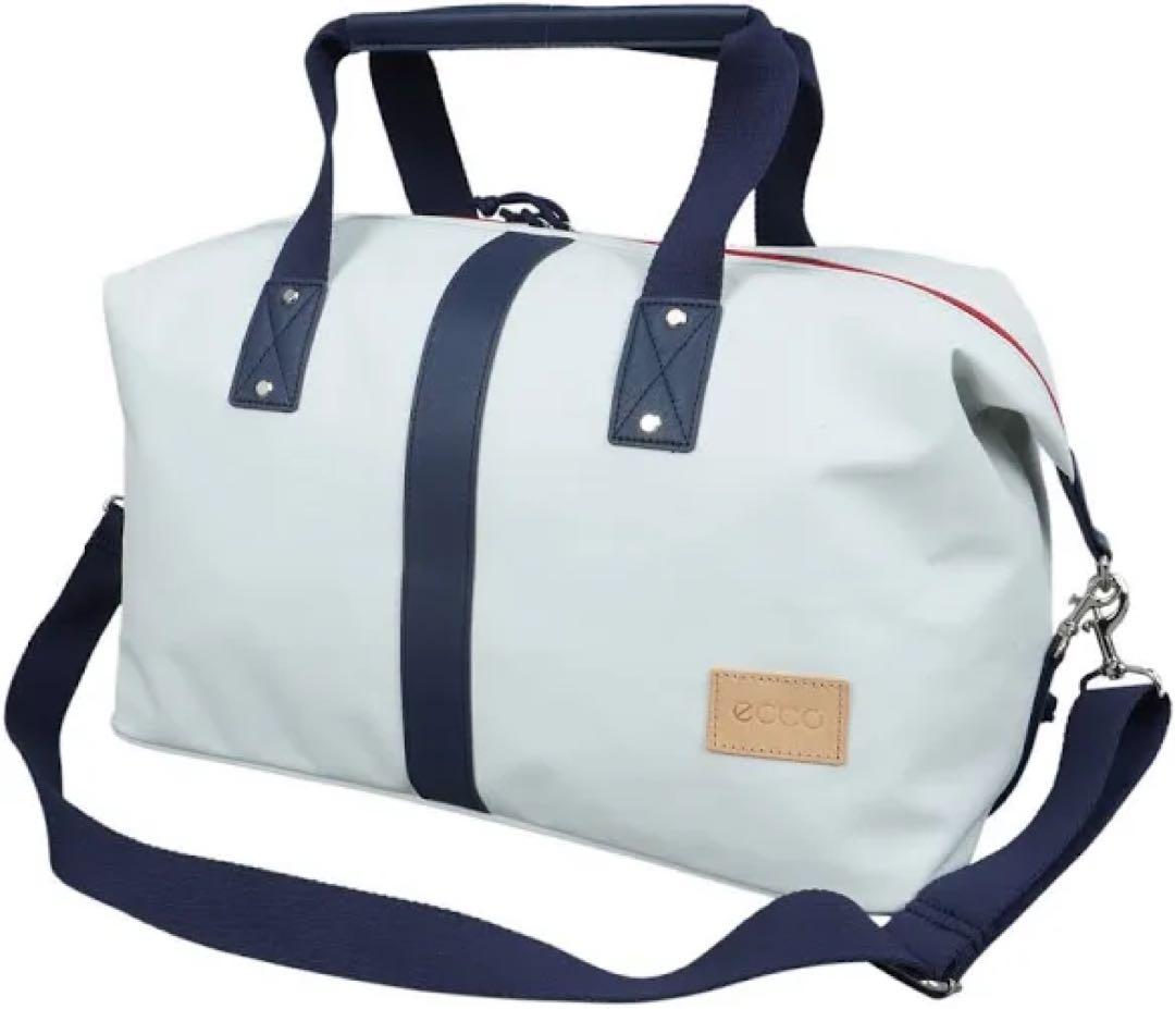 ECCO ゴルフボストンバッグ　ホワイト/ネイビー