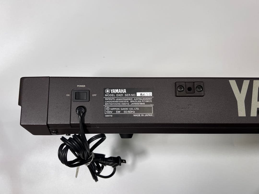 YAMAHA DX21 シンセサイザー 61鍵