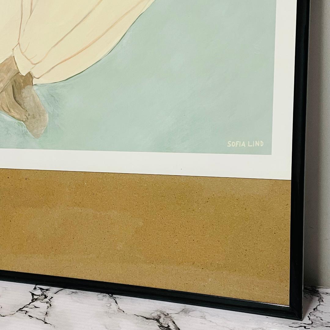Sofia Lind（ソフィア・リンド） 北欧ポスター 　フレーム付　人物画