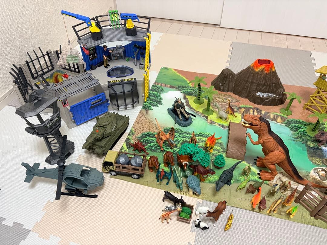 男の子 Schleich おもちゃまとめ売りセット 恐竜 動物 シュライヒ