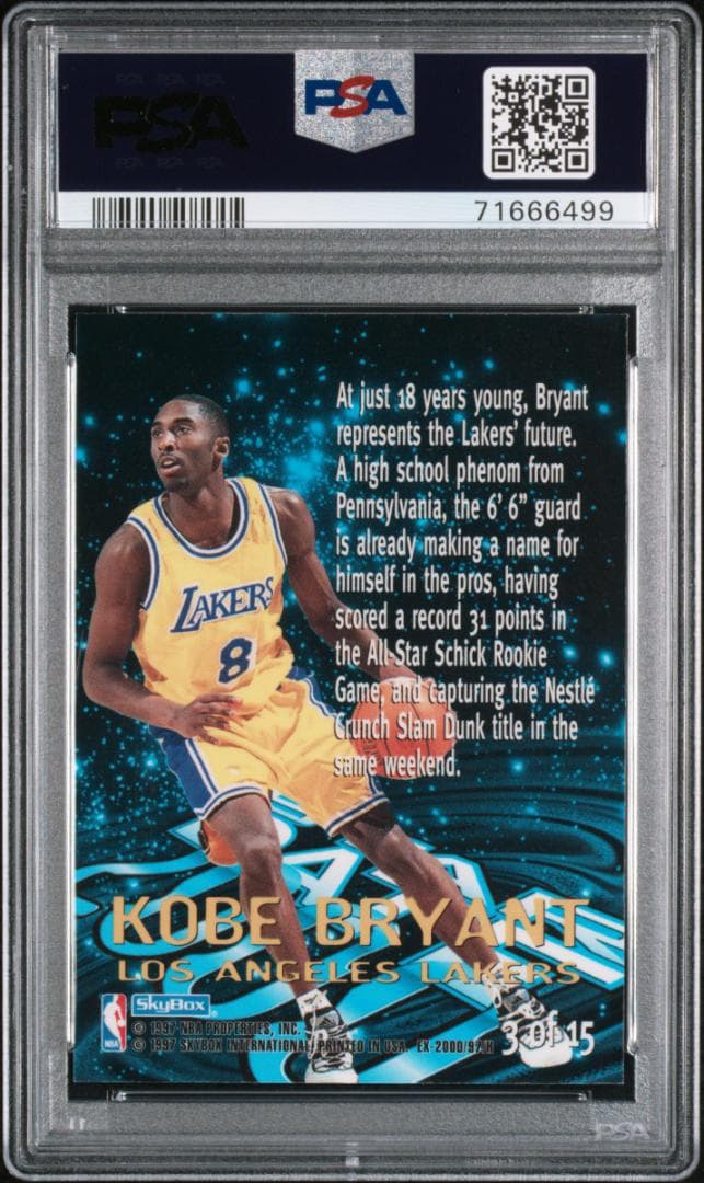 その他 kobe 1996 Skybox E-X2000 Star Date 2000