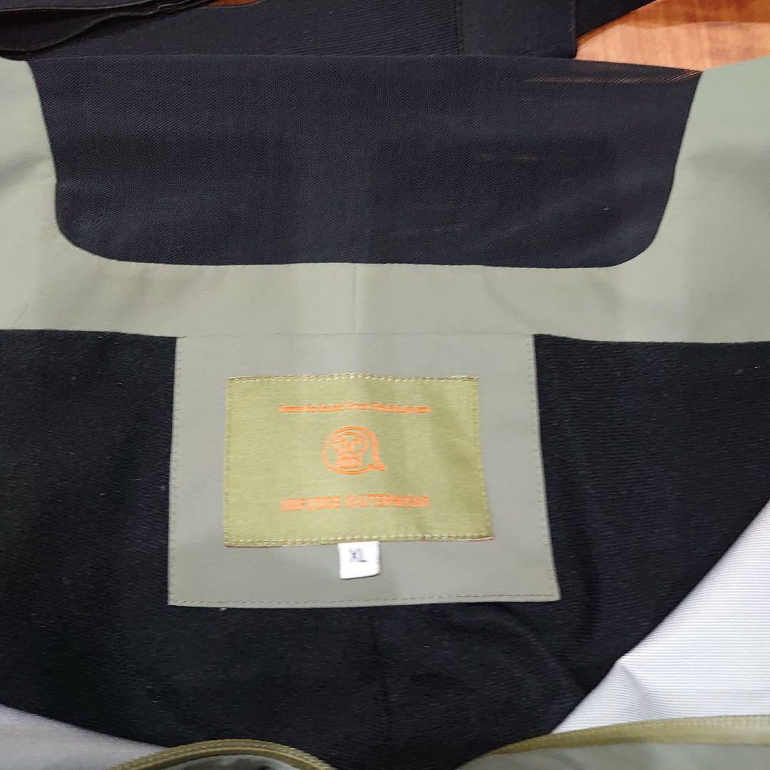 unfudge　PEEP BIB PANTS ビブパン　XL オリーブグリーン