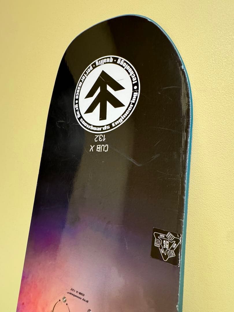 gray sandbox スノーボード　CUB-X 132 ワックス永久無料