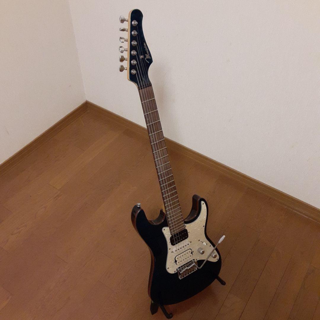 メイビスエレキギター ブラック/ブルー 6弦