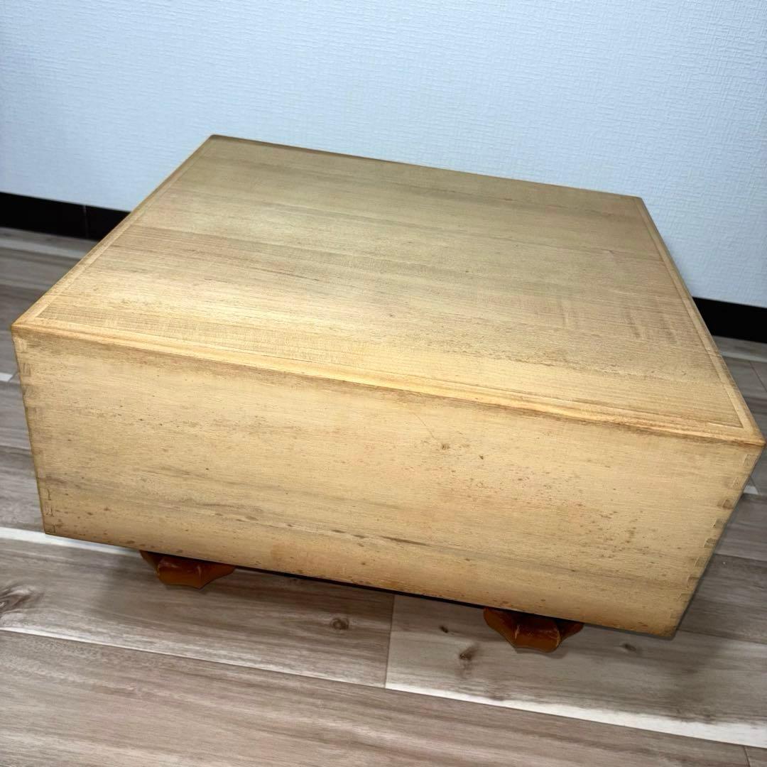 高級 囲碁盤 ケース付き 脚付き へそ有り 碁石セット