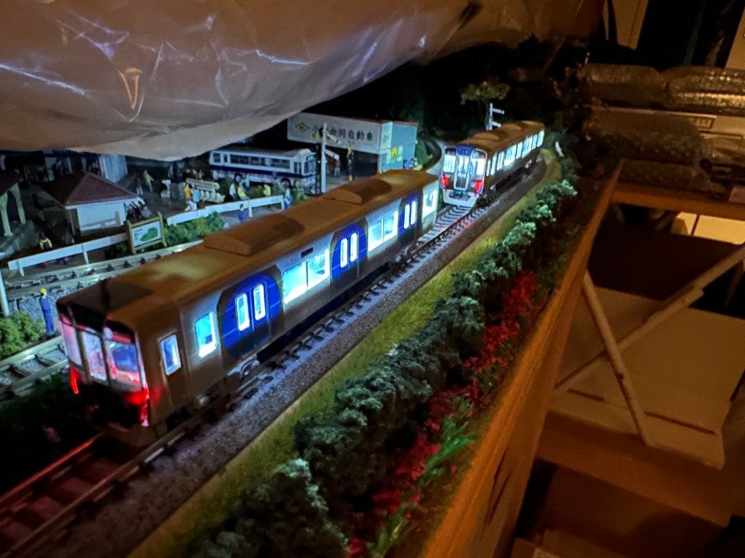 鉄コレ 阪神5700系 4両(動力化、室内灯装着、先頭車前尾灯点灯) tomix