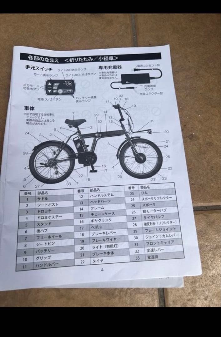 電動アシスト折りたたみ自転車 ブラック